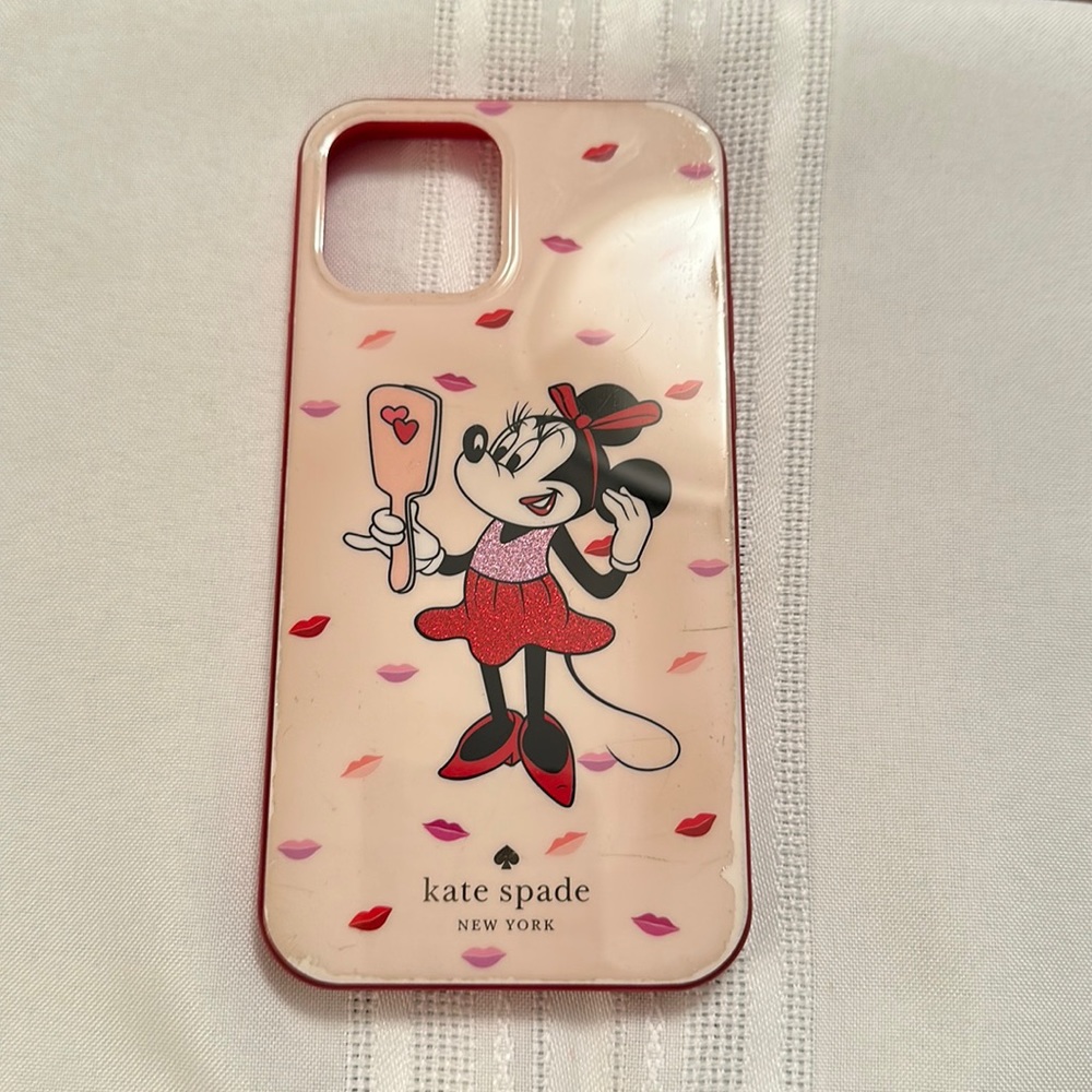 Kate Spade ♠️ IPhone 12 Pro Disney phone case.  Used
